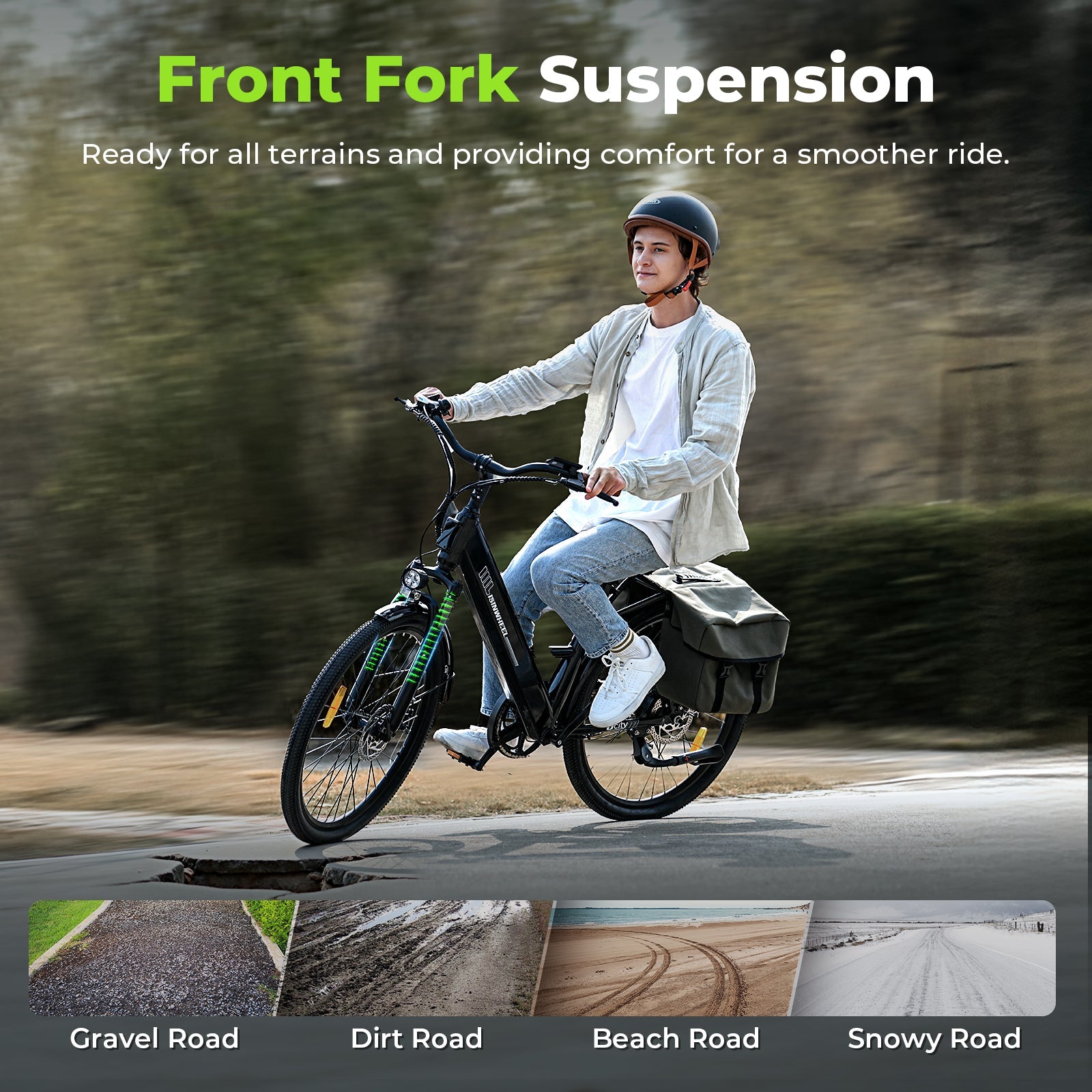 isinwheel UCity/U4 Electric Commuter Cruiser Bike