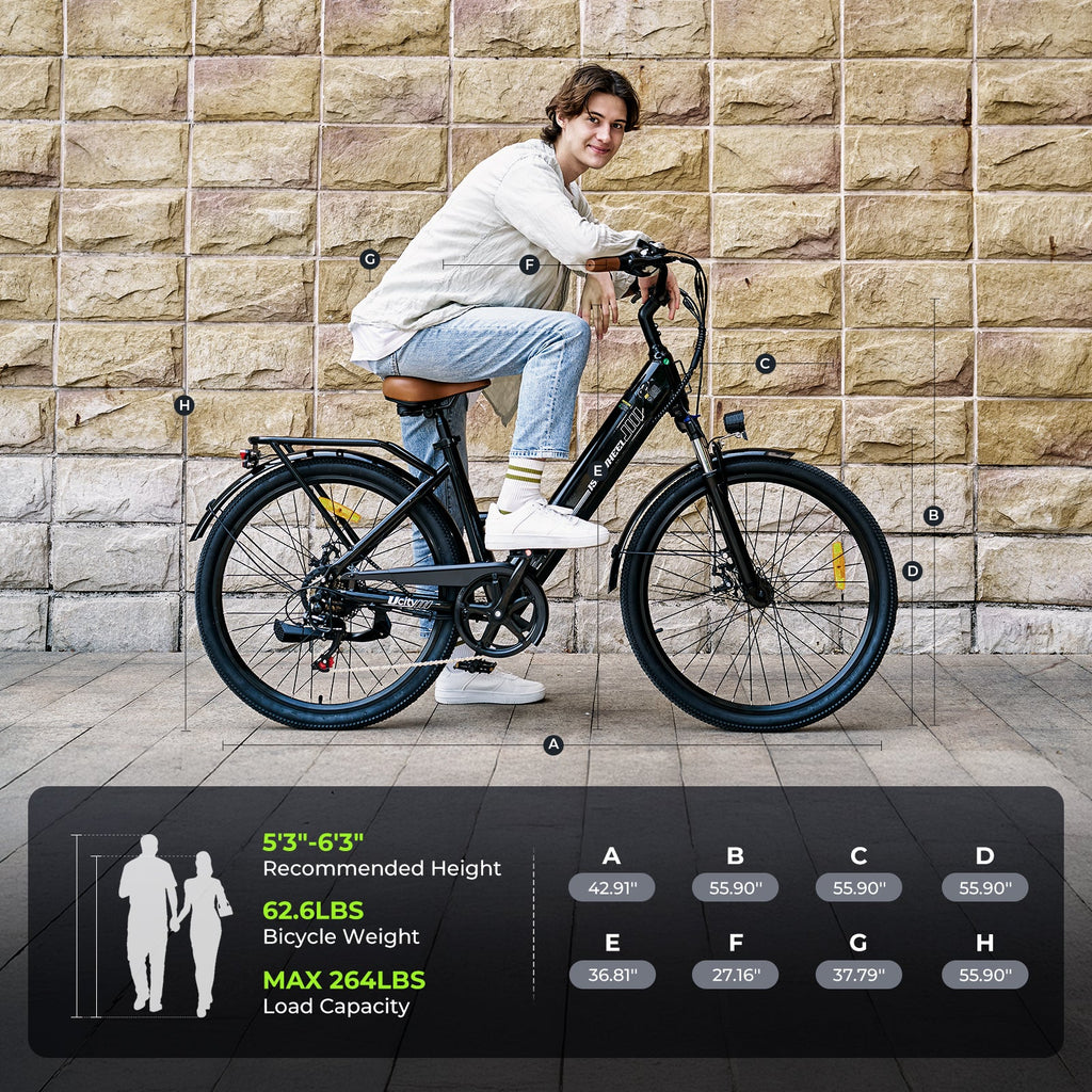 isinwheel UCity/U4 Electric Commuter Cruiser Bike