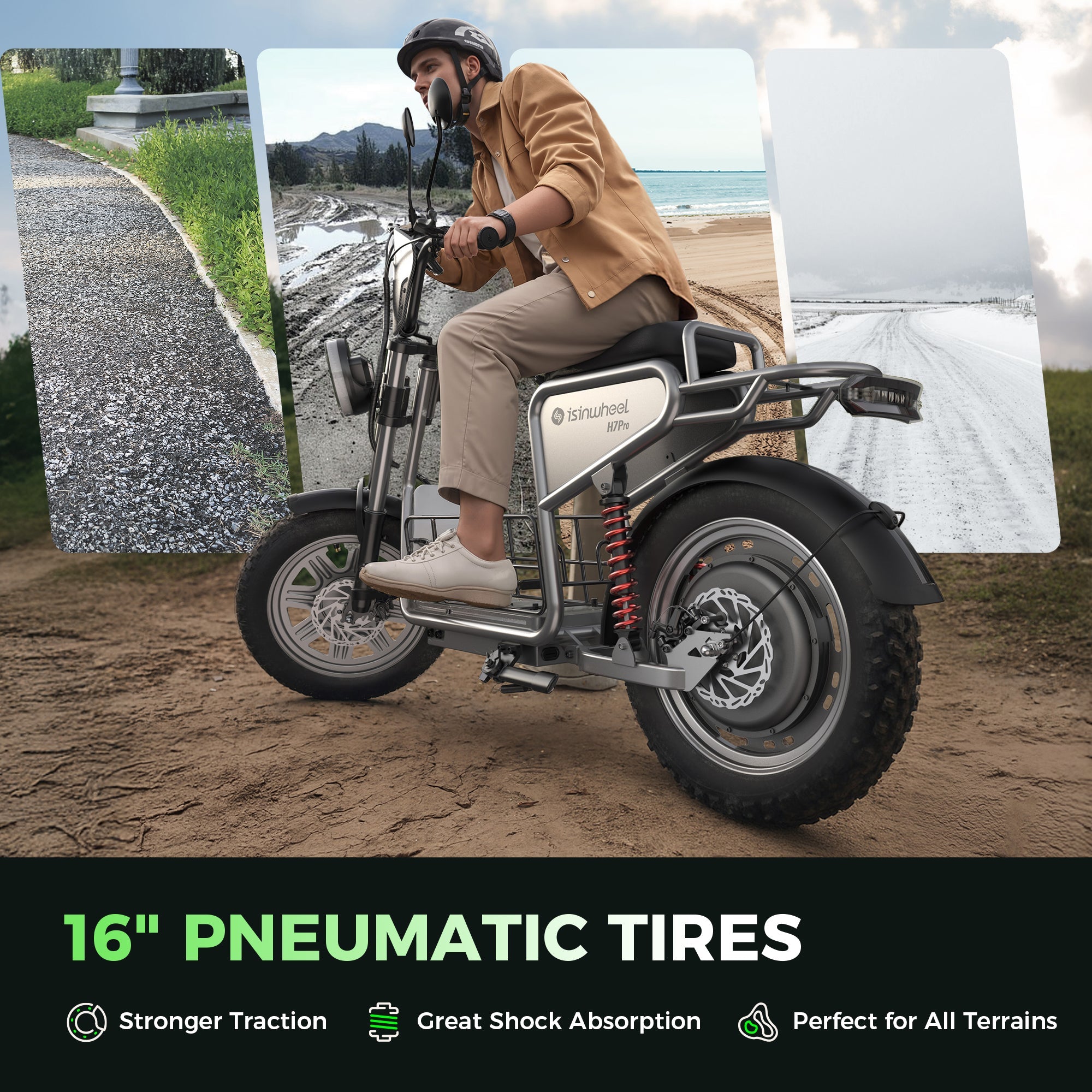 isinwheel H7Pro High-End Commuting Electric Scooter with Seat