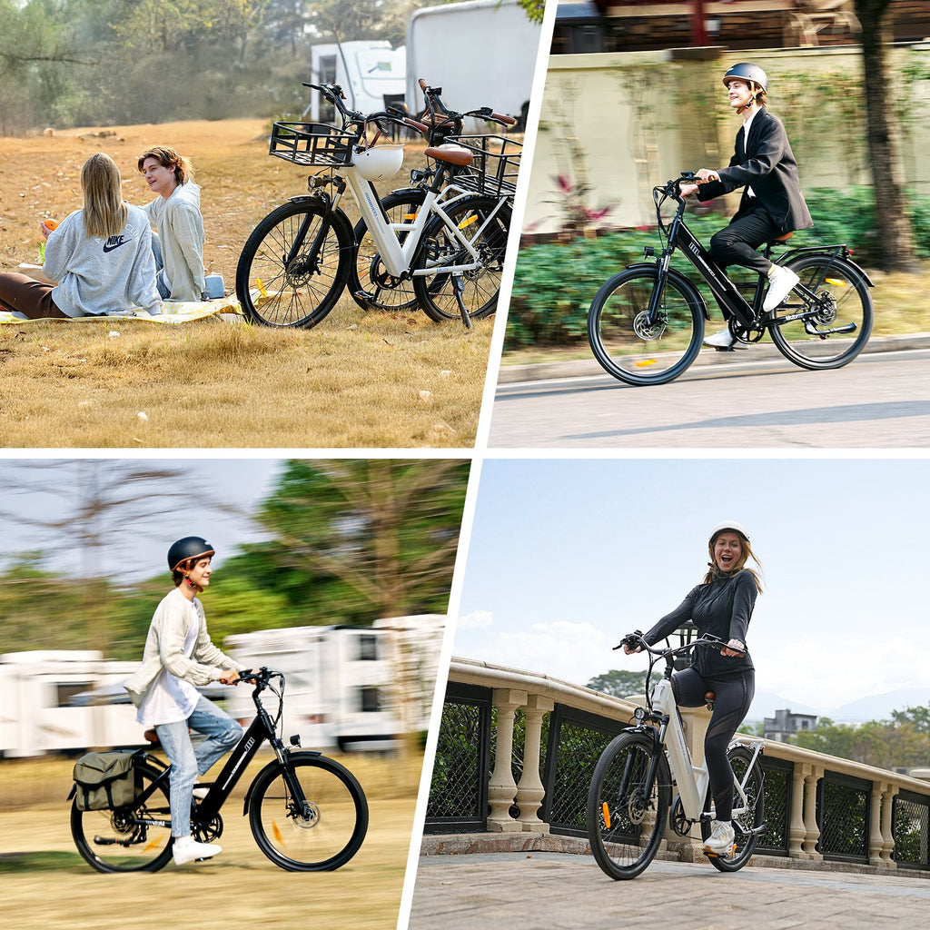 isinwheel UCity/U4 Electric Commuter Cruiser Bike