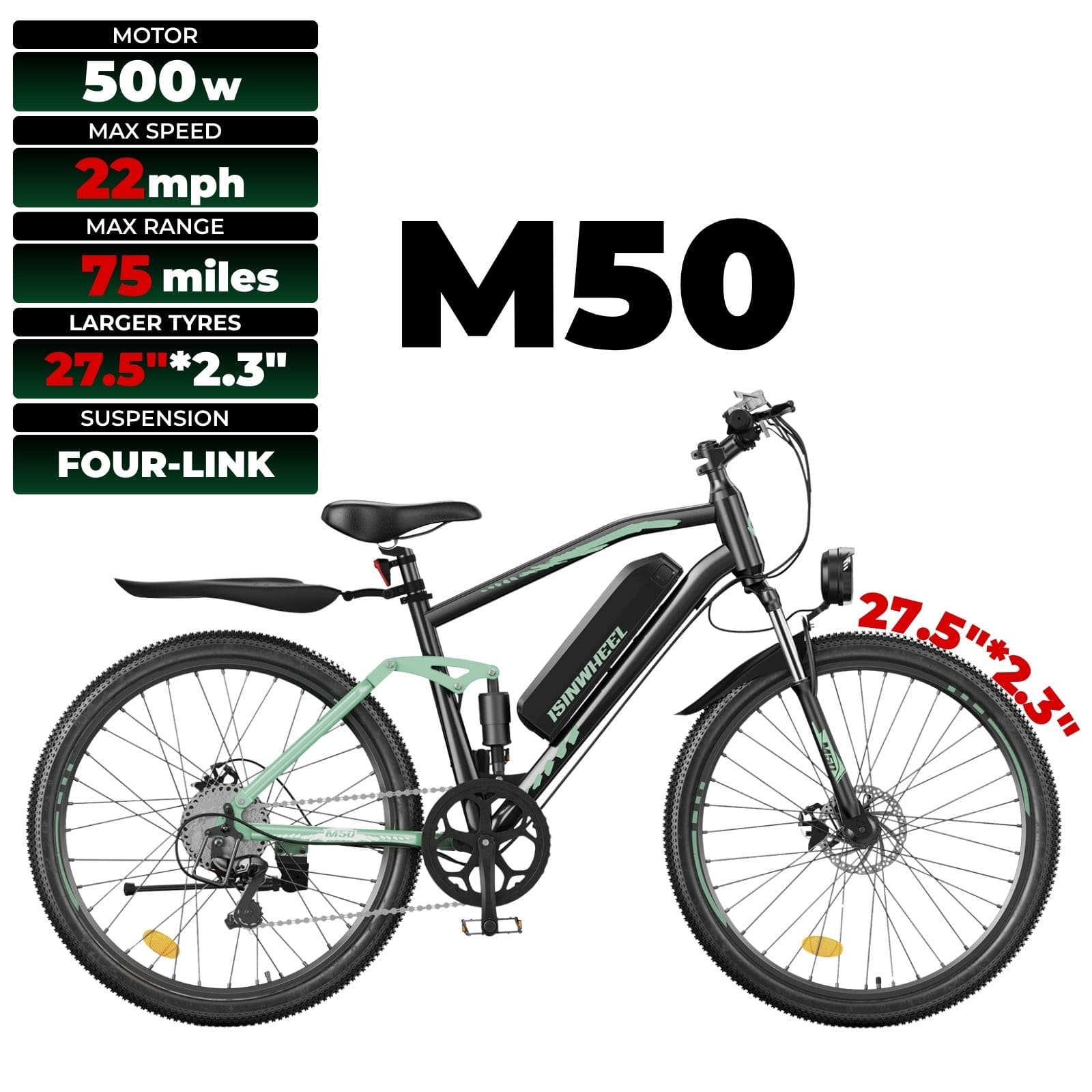iSinwheel EB3 750W Electric Bike E-MTB