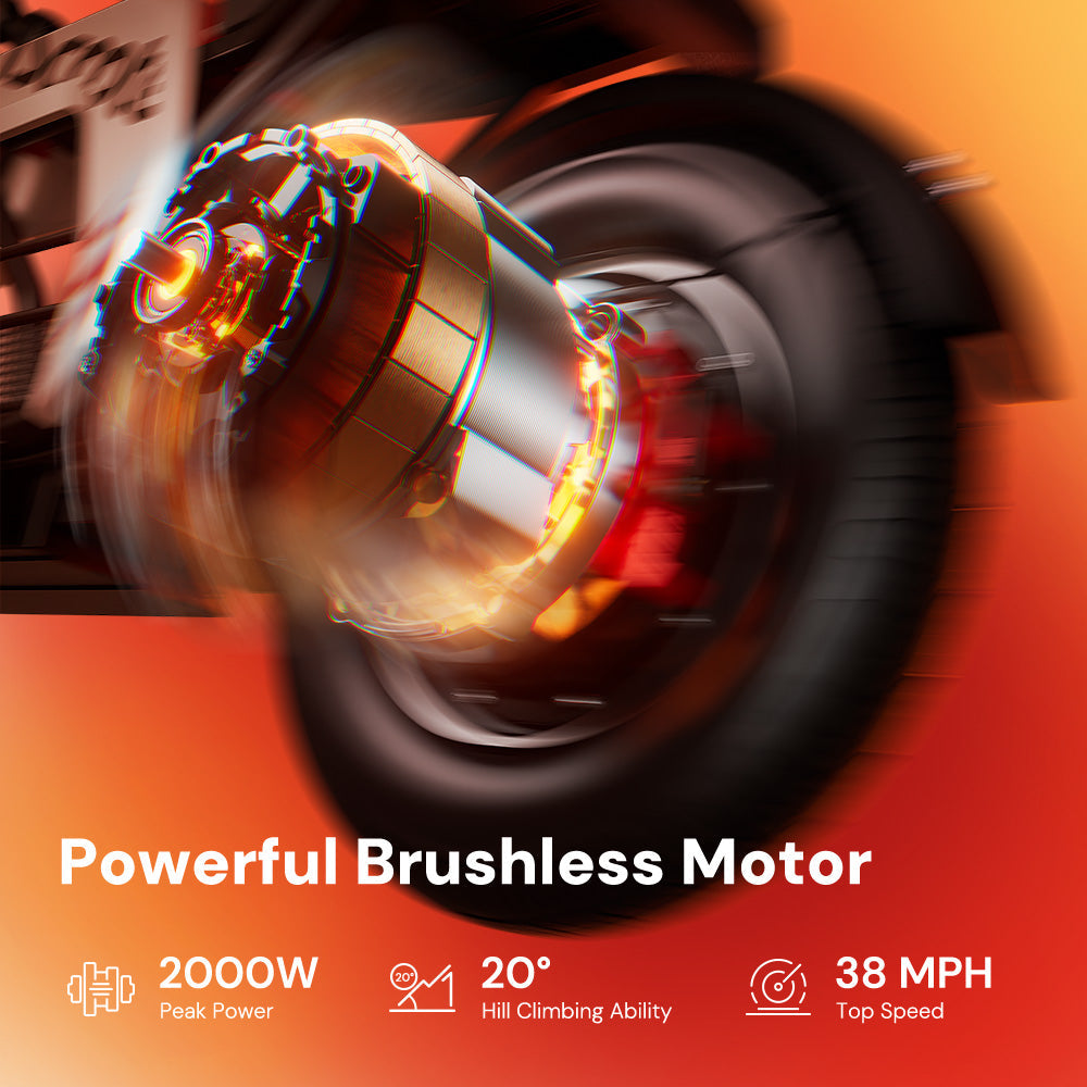 iScooter DX5Pro 2000W Electric Scooter with Seat & Large Basket - Moped Style