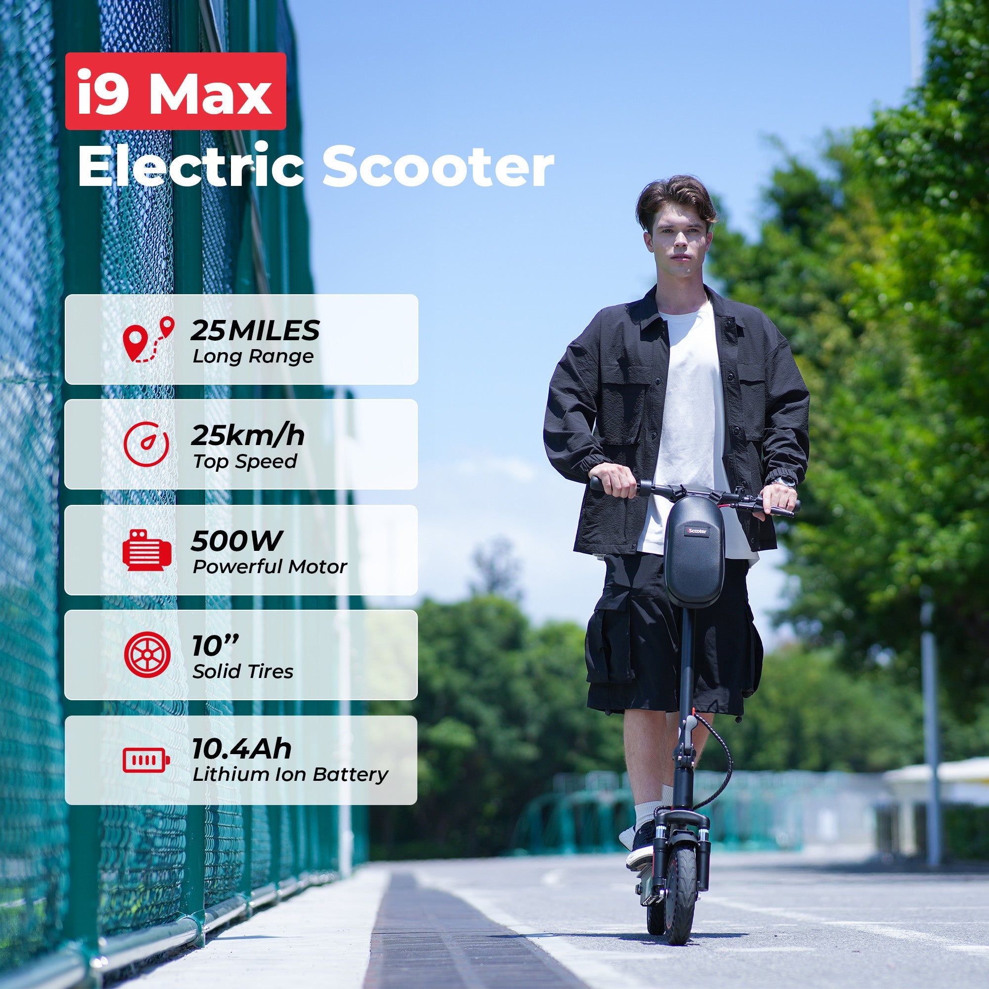 iScooter i9Max 500W Electric Scooter