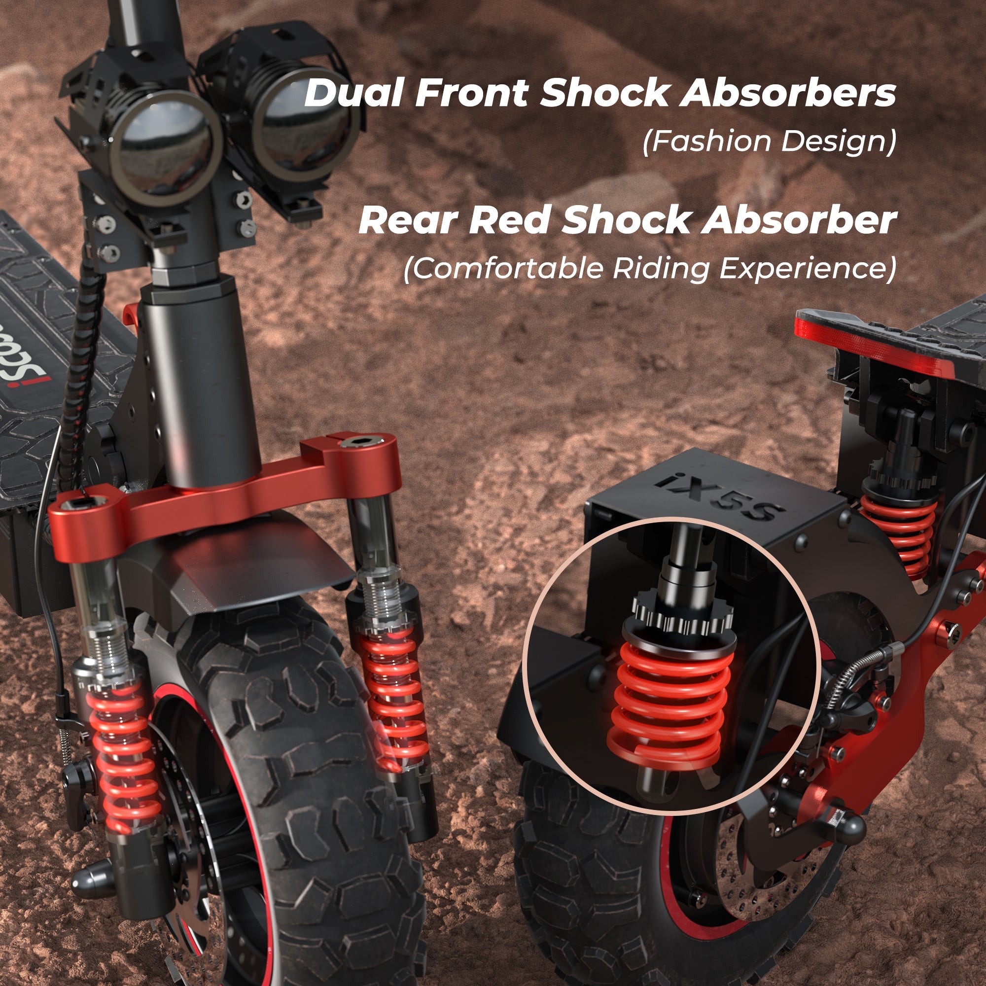 iScooter iX5 / iX5S 1000W Off Road Electric Scooter