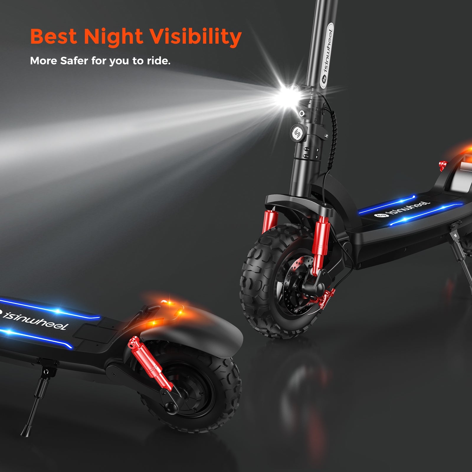 isinwheel® GT2 Off Road Electric Scooter 1200W