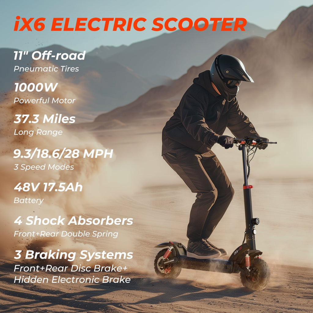 iScooter iX-Series 1000W Off Road Electric Scooter