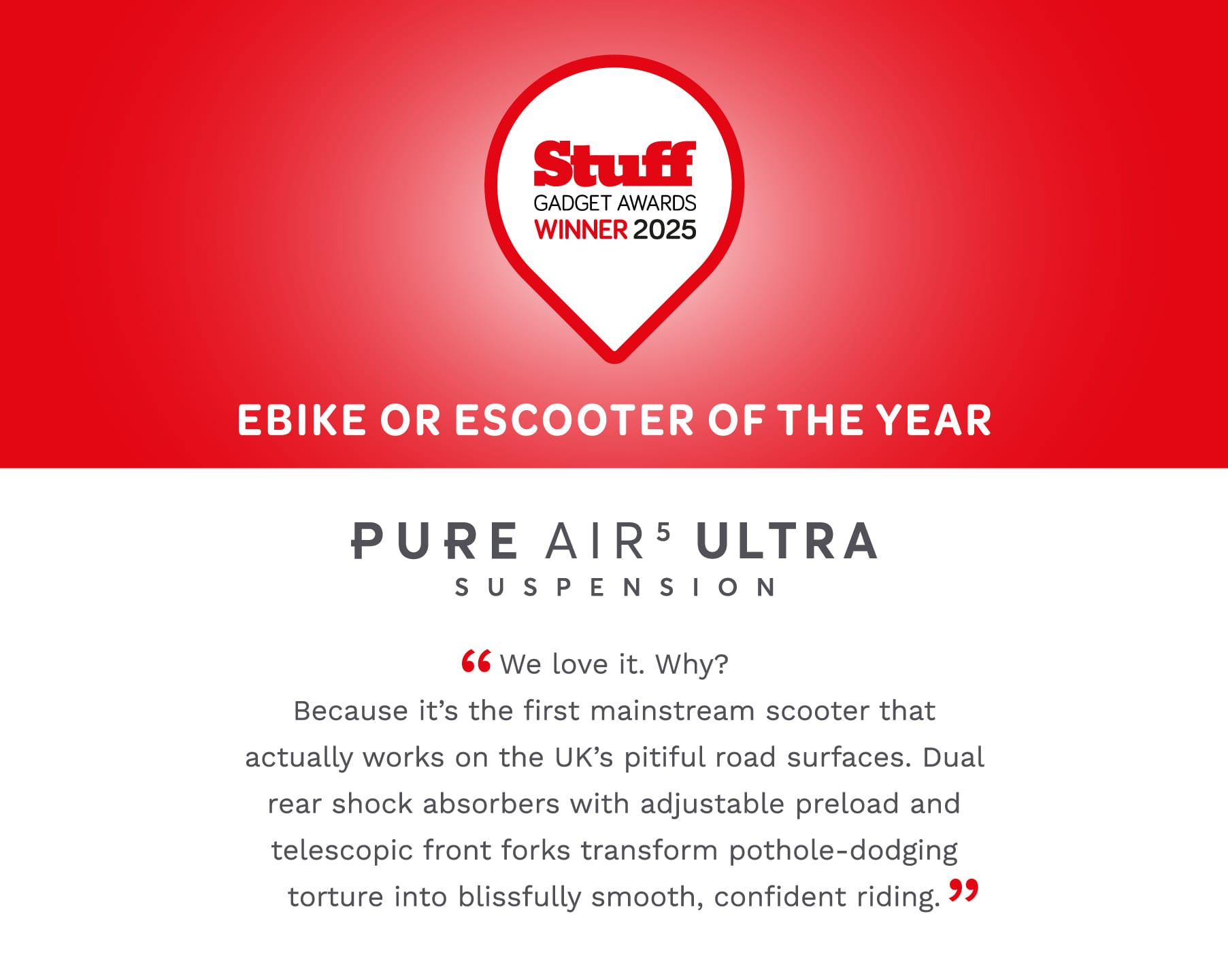Air⁵ Ultra Suspension