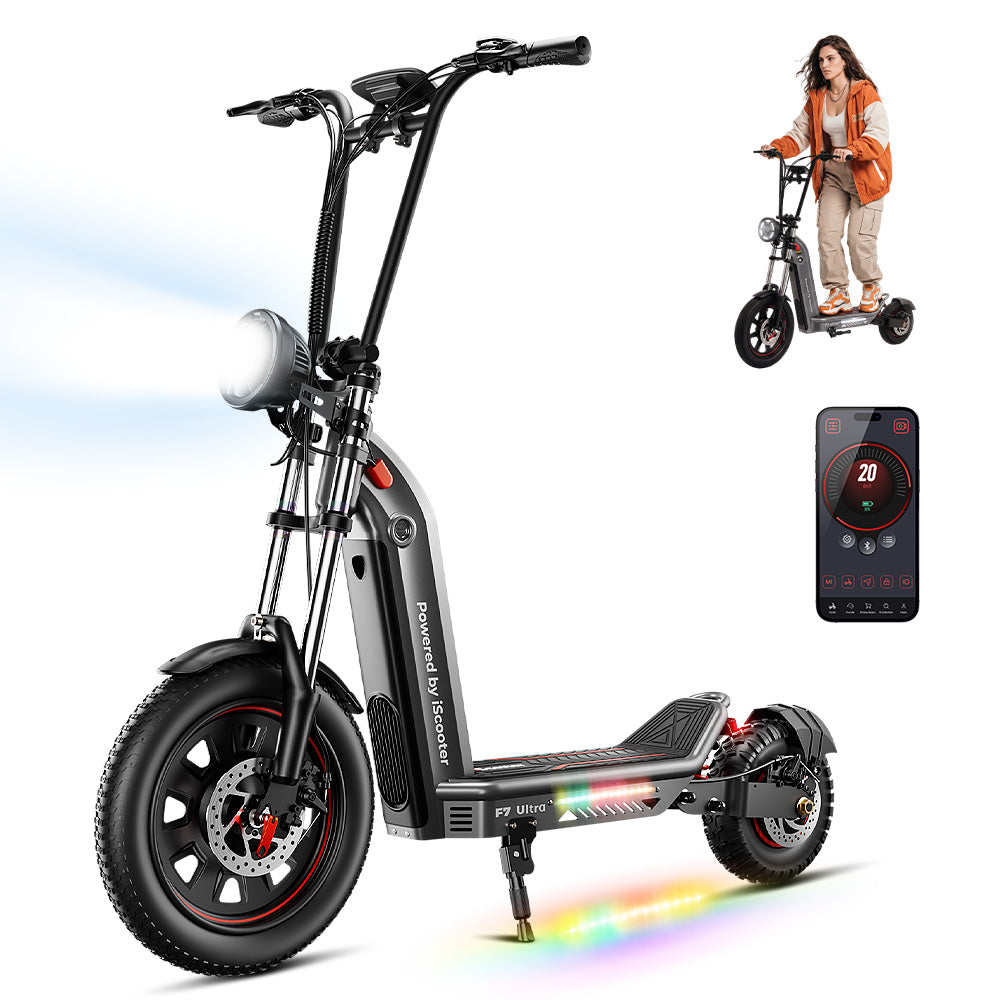 iScooter F7Ultra 1500W All-Terrain Electric Scooter with Removable Battery